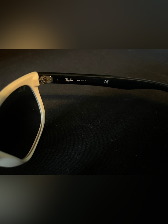 Ray-Ban Highstreet Sunglasses with Two Tone Black & White frame main image 2